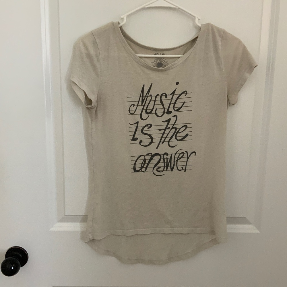 Music is the answer graphic tee
